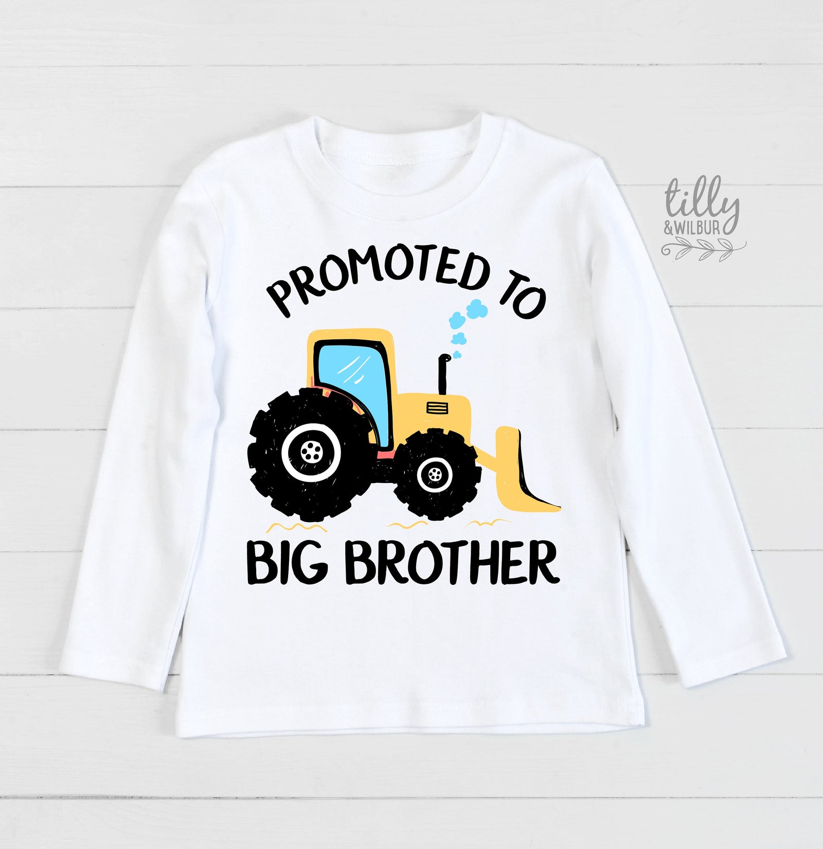 Promoted To Big Brother T-Shirt For Boys, Big Brother Under Construction Shirt, I&#39;m Going To Be A Big Brother Shirt, Pregnancy Announcement