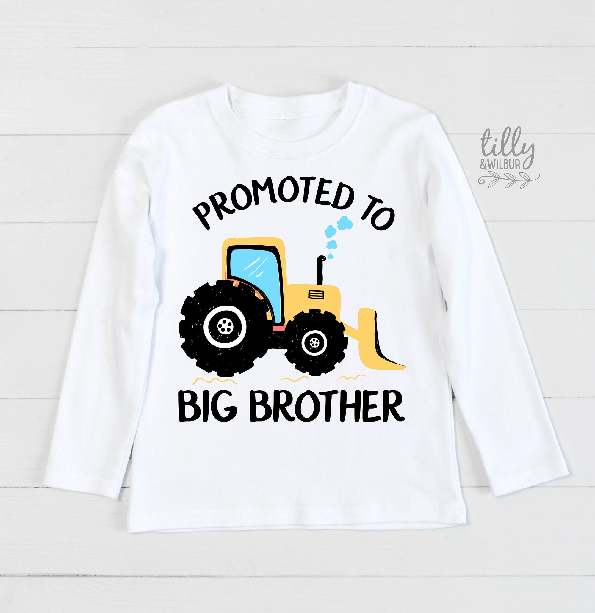 Promoted To Big Brother T-Shirt For Boys, Big Brother Under Construction Shirt, I&#39;m Going To Be A Big Brother Shirt, Pregnancy Announcement
