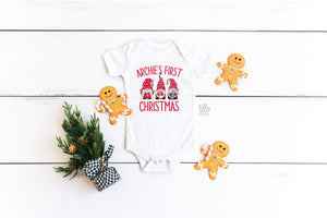 My 1st Christmas Bodysuit, My First Christmas Bodysuit, Personalised 1st Christmas Romper, Personalised New Baby&#39;s First Christmas Onesie