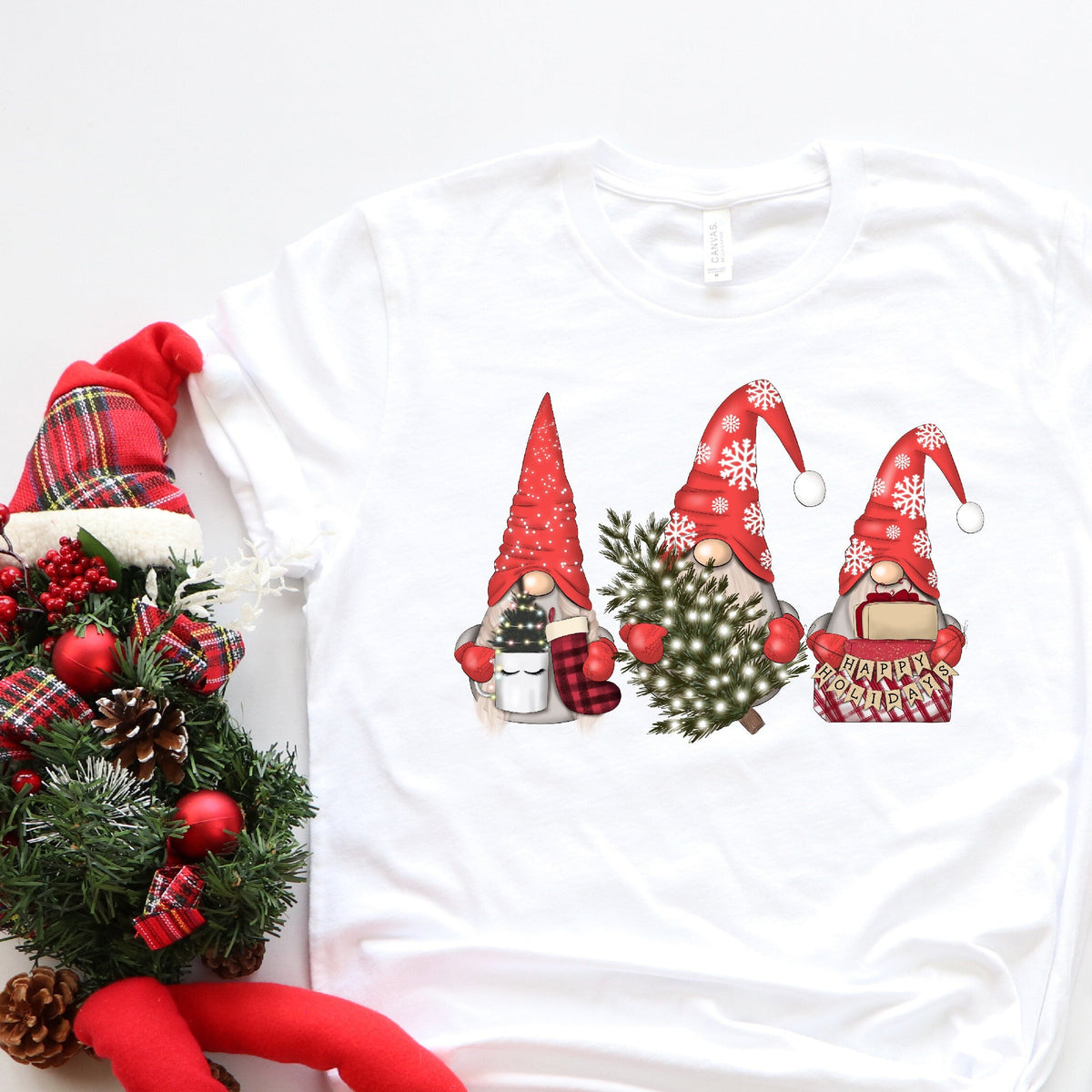 Gnome Family Christmas Matching T-Shirts, Matching Christmas Shirts, Matching Gnome Santa T-Shirts, Matching Christmas Family Shirts, Xmas