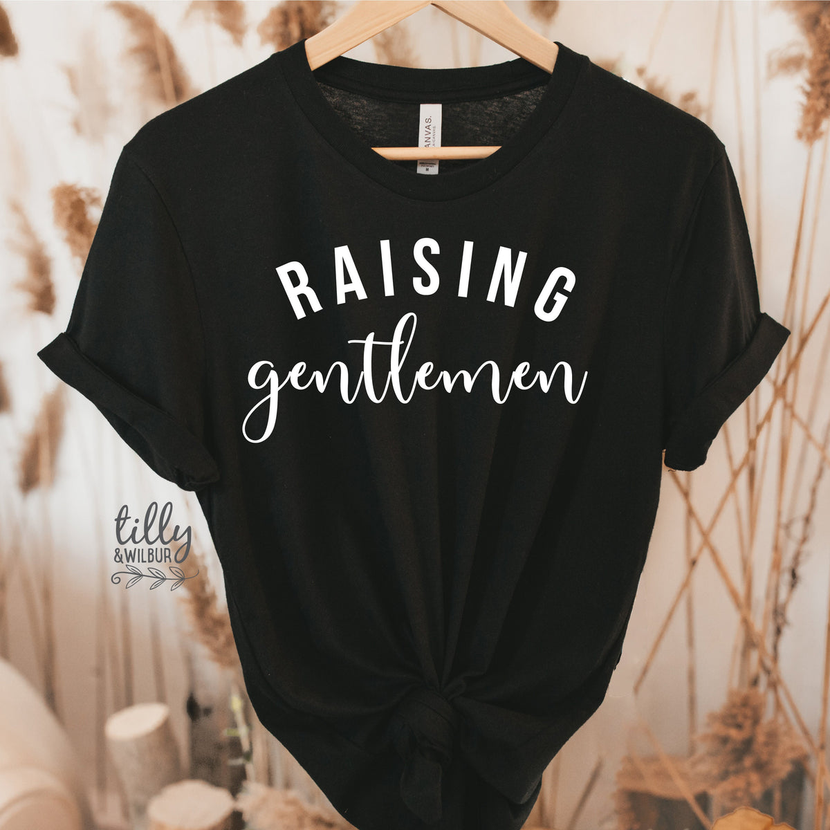 Raising Gentlemen T-Shirt, Mother&amp;#39;s Day T-Shirt, Mother&amp;#39;s Day Gift, Mum Of Boys, Mum Gift, Mum T-Shirt, Funny Mum T-Shirt, Raising A Little