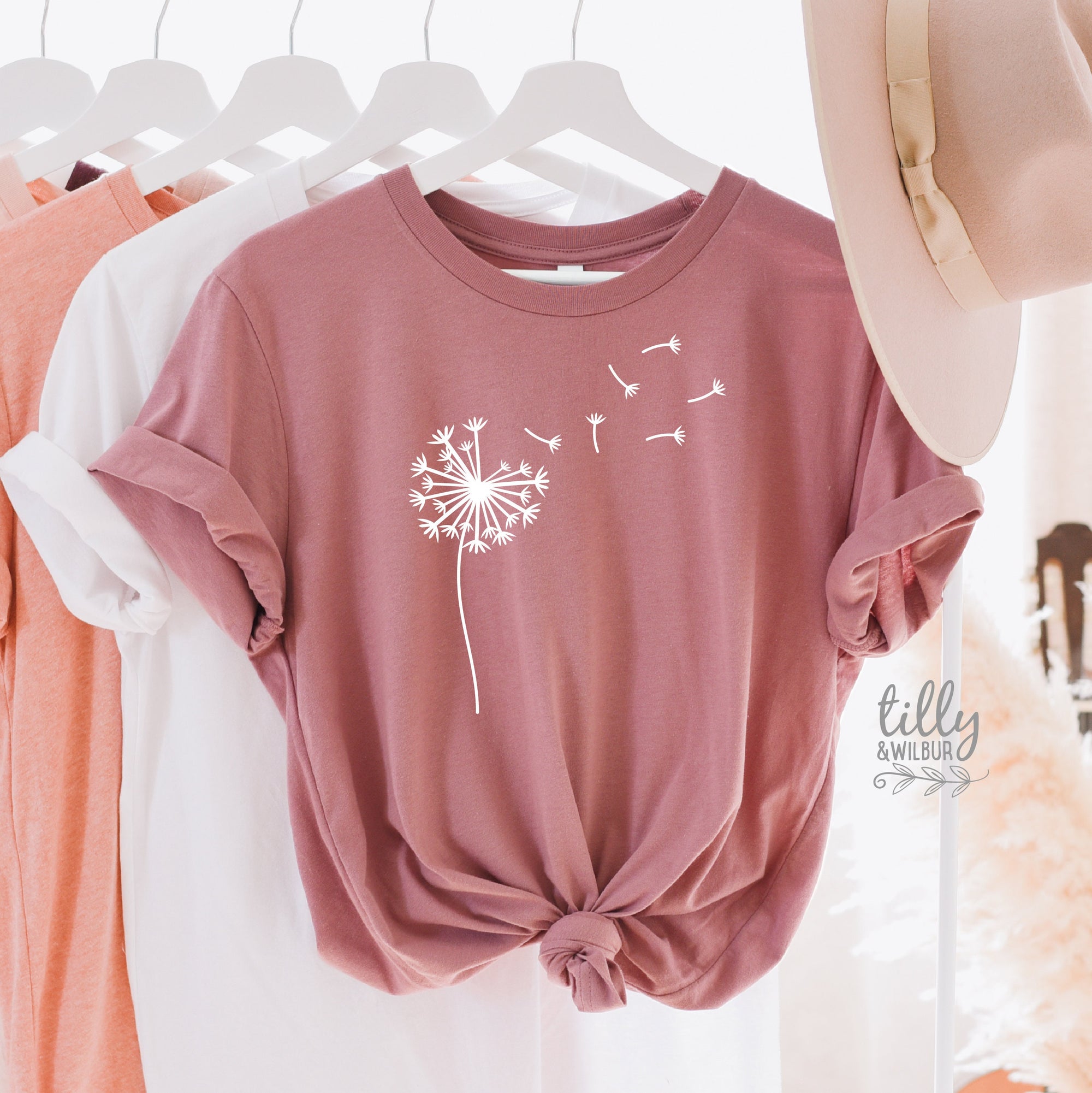 Dandelion T-Shirt, Dandelion Seeds T-Shirt, Dandelion Graphic Shirt, Women&#39;s T-Shirt, Graphic Dandelion, Nature T-Shirt, Make A Wish T-Shirt