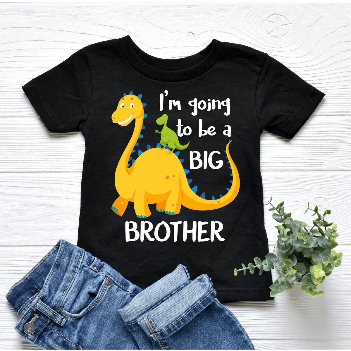Big Brother T-Shirt, Promoted To Big Brother T-Shirt, Big Brothersaurus T-Shirt, Dinosaur T-Shirt, I&amp;#39;m Going To Be A Big Brother T-Shirt
