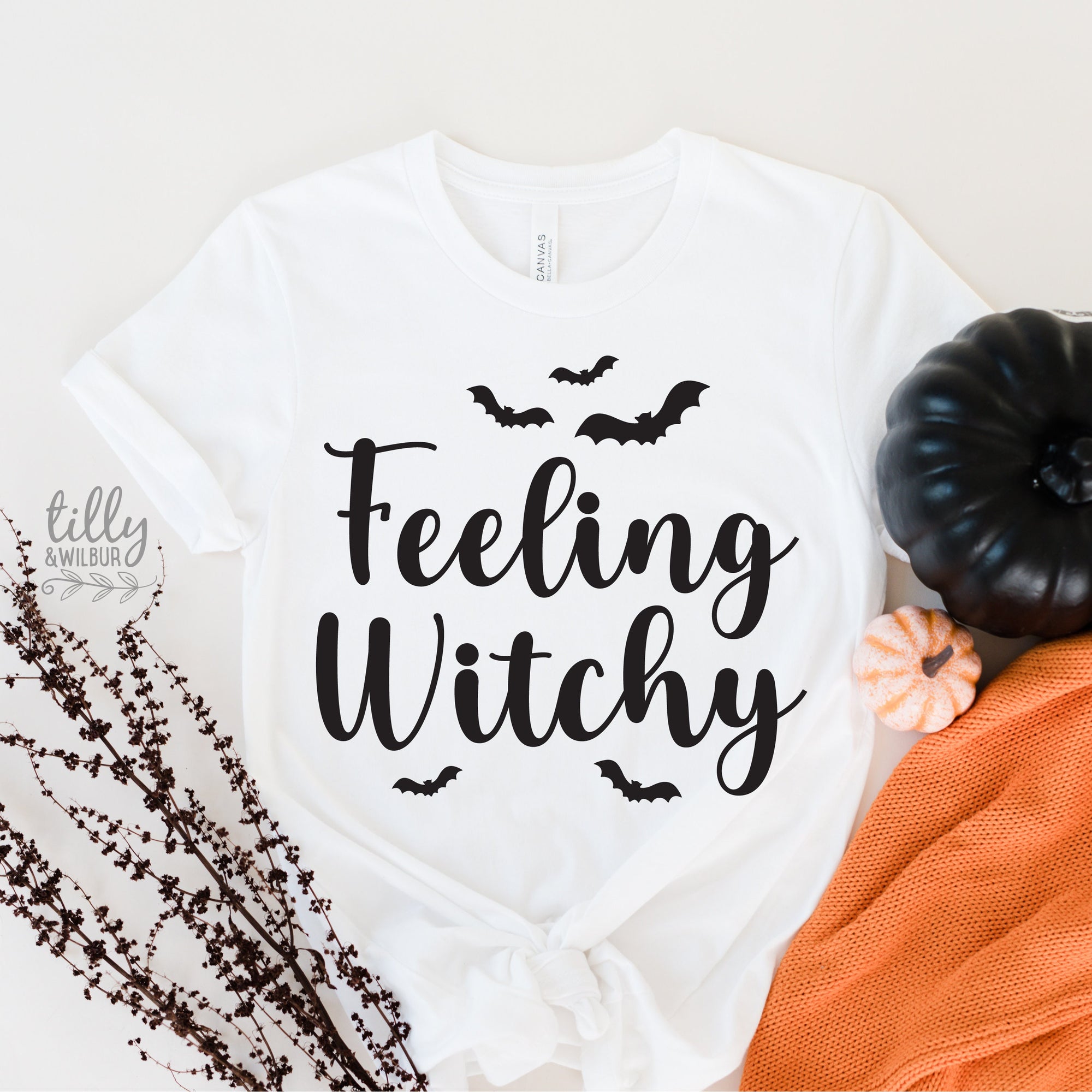 Feeling Witchy T-Shirt, Halloween T-Shirt, Witch Halloween Tee, Halloween Tee For Women, Ladies Halloween Shirt, Trick Or Treat, Costume Tee