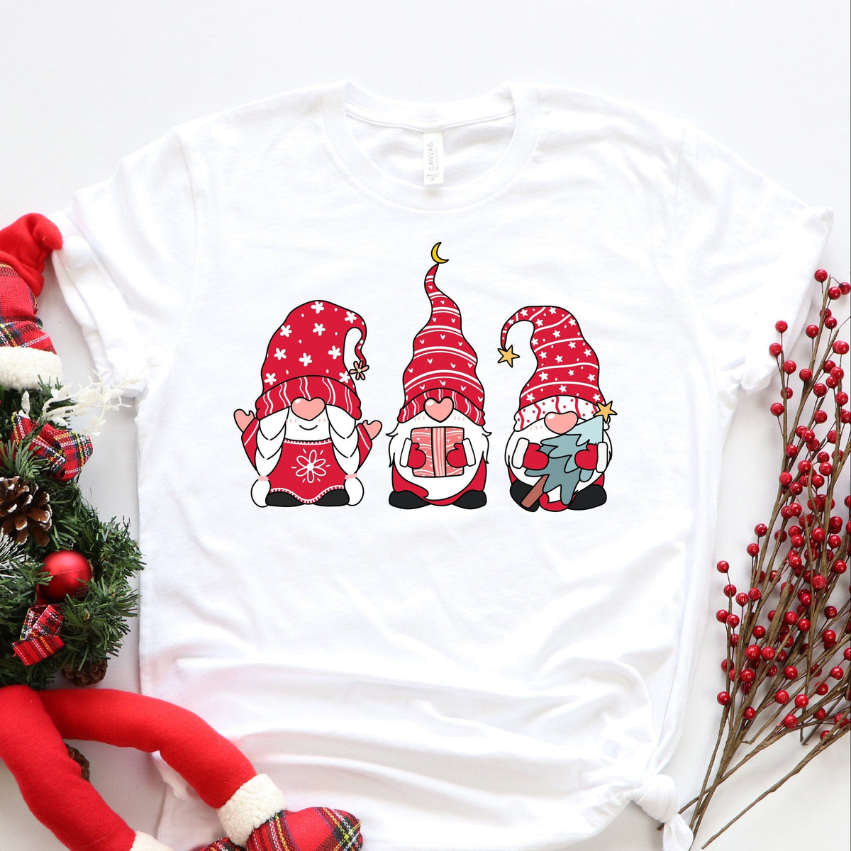 Gnome Family Christmas Matching T-Shirts, Matching Christmas Shirts, Matching Gnome Santa T-Shirts, Matching Christmas Family Shirts, Xmas