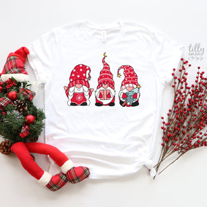 Gnome Family Christmas Matching T-Shirts, Matching Christmas Shirts, Matching Gnome Santa T-Shirts, Matching Christmas Family Shirts, Xmas