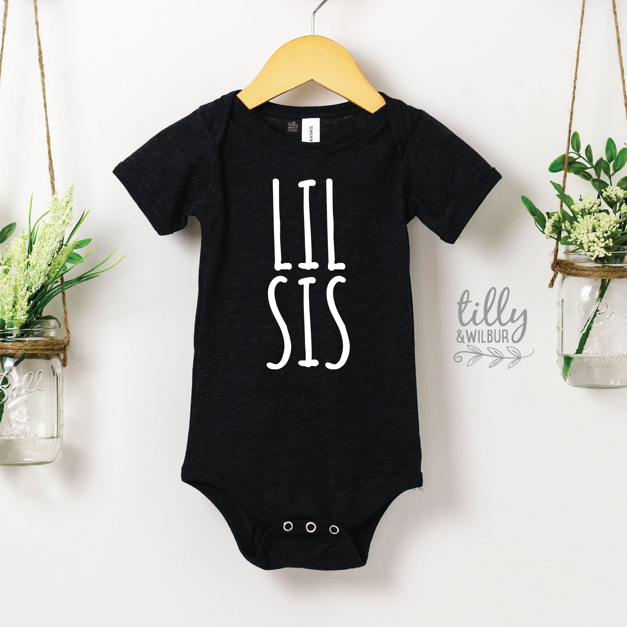 Lil Sis Onesie, Lil Sis Bodysuit, Lil Sis T-Shirt, Matching Big Bro T-Shirt, Matching Lil Bro T-Shirt, Pregnancy Announcement, Newborn Gift