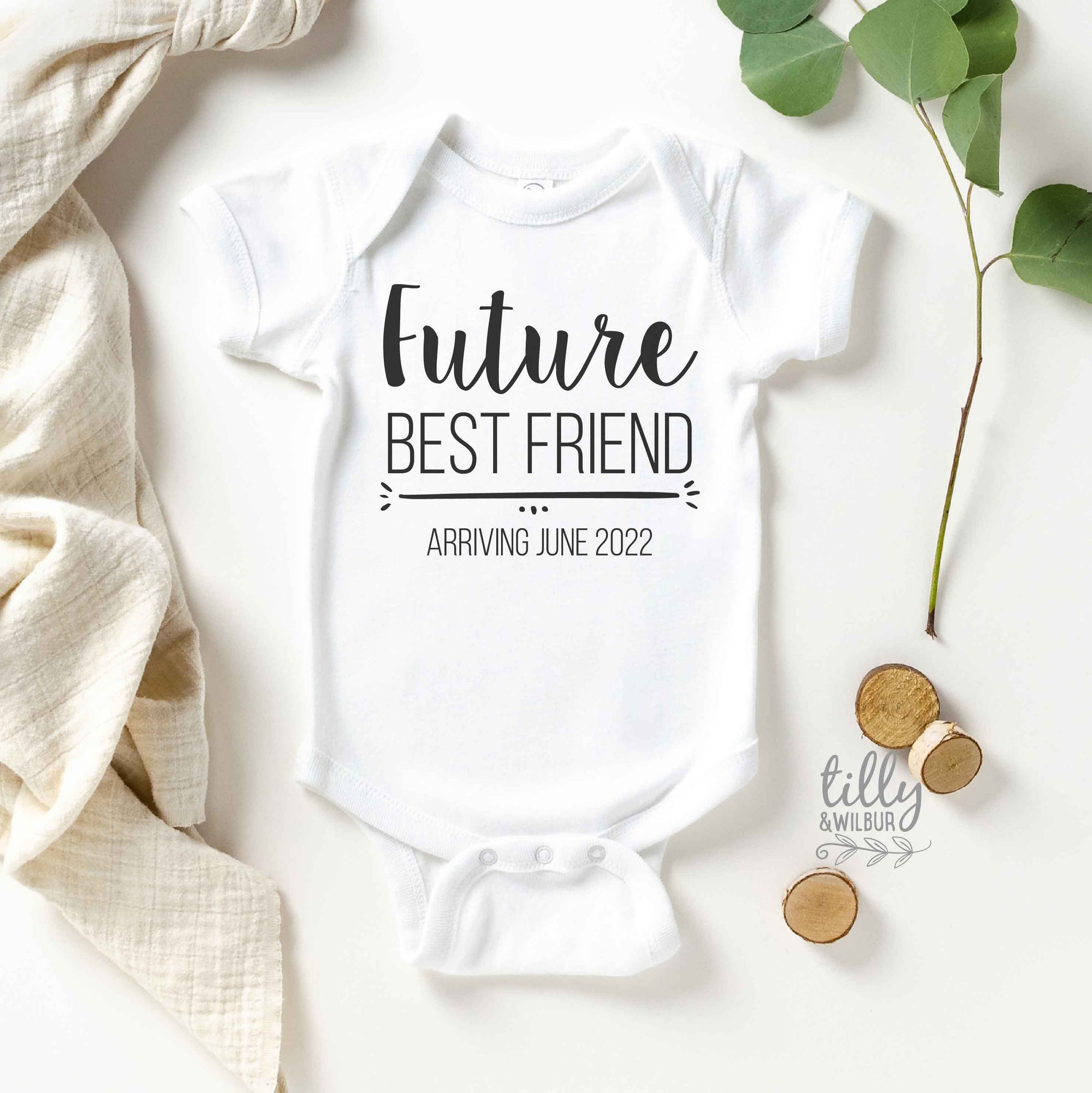 Future Best Friend Pregnancy Announcement Bodysuit, Best Friend Arriving Onesie, Pregnancy Announcement Onesie, Best Friend Baby Shower Gift