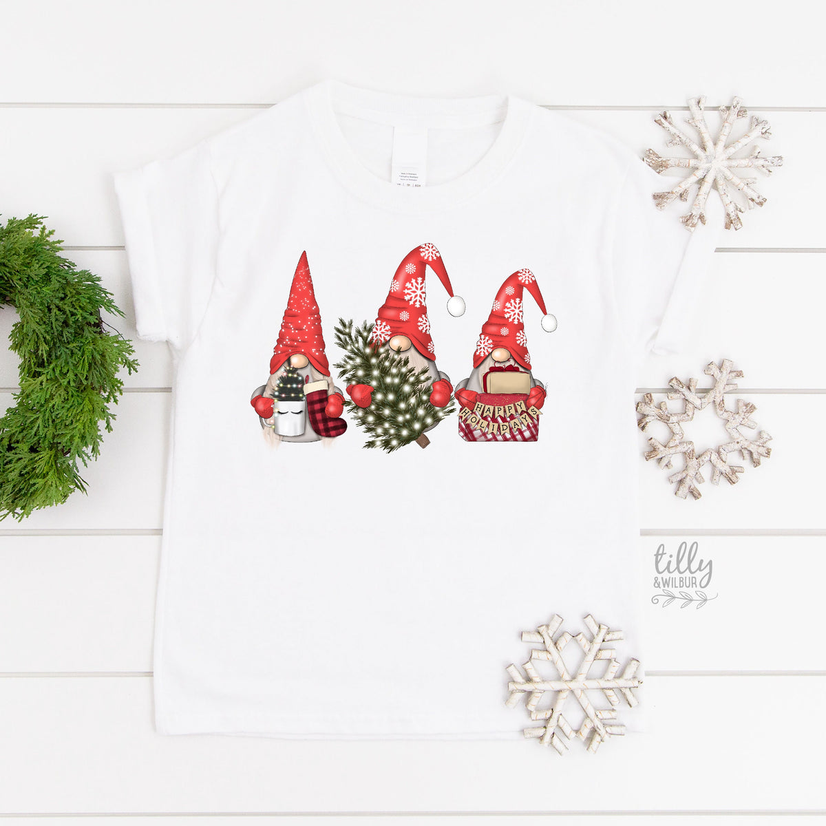 Gnome Family Christmas Matching T-Shirts, Matching Christmas Shirts, Matching Gnome Santa T-Shirts, Matching Christmas Family Shirts, Xmas