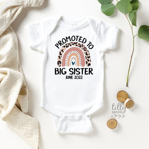 Promoted To Big Sister Onesie, Big Sister Gift, Big Sister Bodysuit, Sister Announcement, Pregnancy Announcement, I&#39;m Going To Be A Big Sis