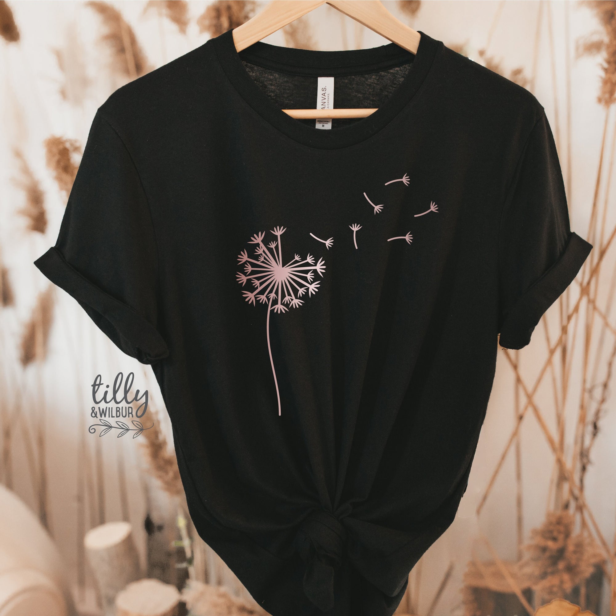Dandelion T-Shirt, Dandelion Seeds T-Shirt, Dandelion Graphic Shirt, Women&#39;s T-Shirt, Graphic Dandelion, Nature T-Shirt, Make A Wish T-Shirt