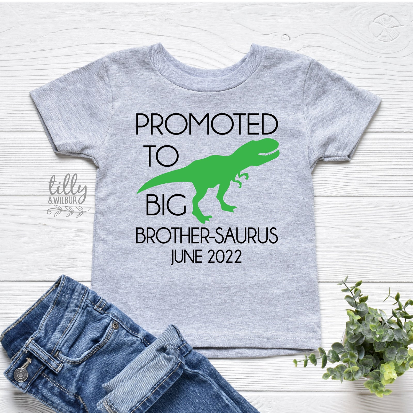 Big Brother T-Shirt, Promoted To Big Brother T-Shirt, Big Brothersaurus T-Shirt, Dinosaur T-Shirt, I&#39;m Going To Be A Big Brother T-Shirt