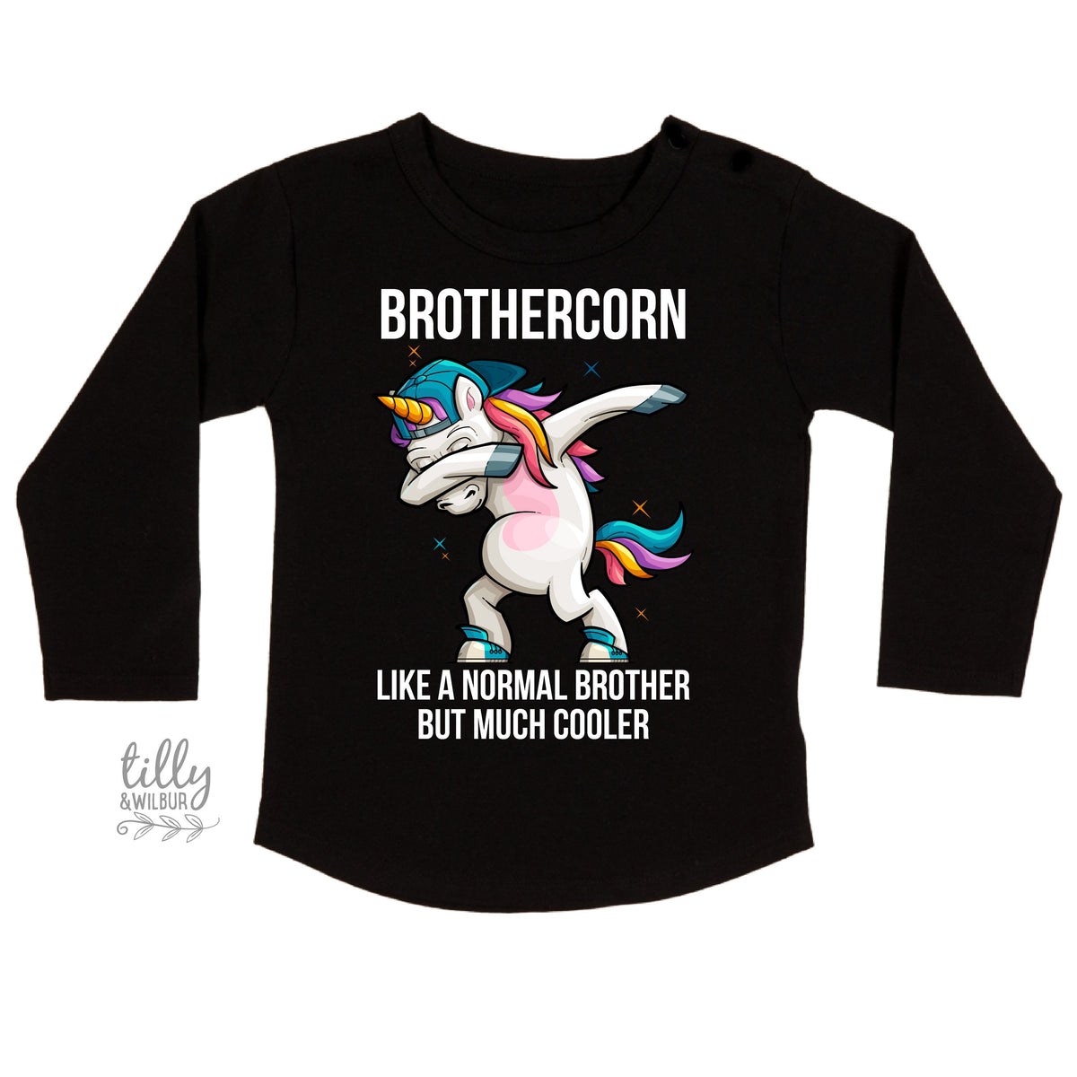Brothercorn Like A Normal Brother But Much Cooler T-Shirt, Unicorn Brother T-Shirt, Funny Brother T-Shirt, Funny Brother Gift, Best Brother