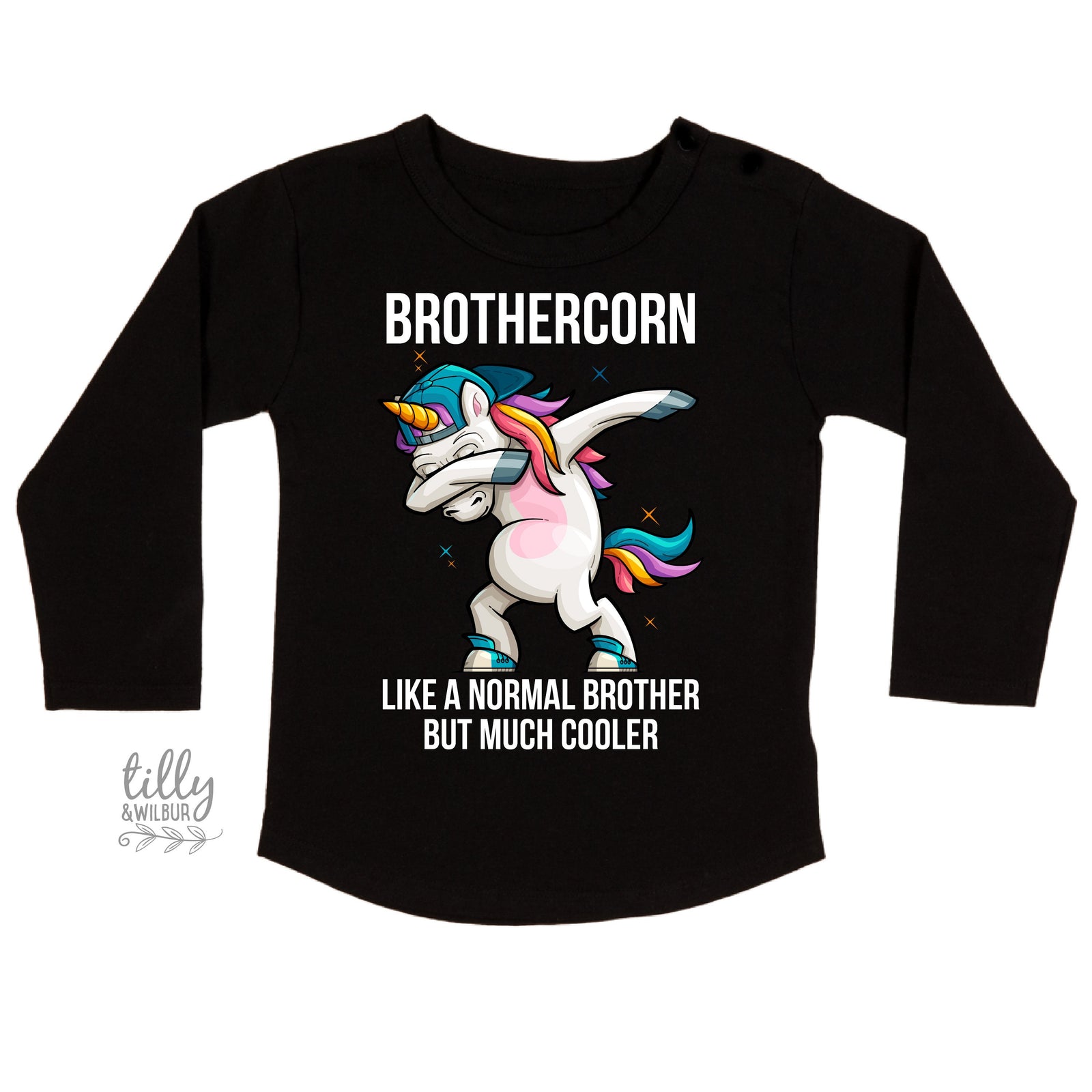 Brothercorn Like A Normal Brother But Much Cooler T-Shirt, Unicorn Brother T-Shirt, Funny Brother T-Shirt, Funny Brother Gift, Best Brother