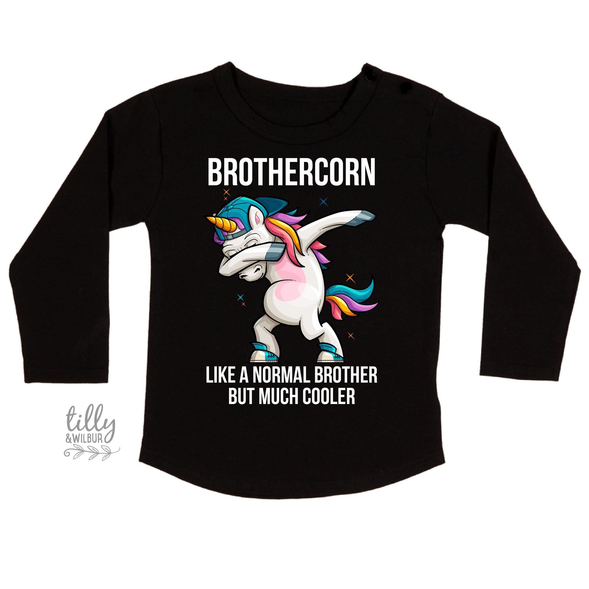 Brothercorn Like A Normal Brother But Much Cooler T-Shirt, Unicorn Brother T-Shirt, Funny Brother T-Shirt, Funny Brother Gift, Best Brother