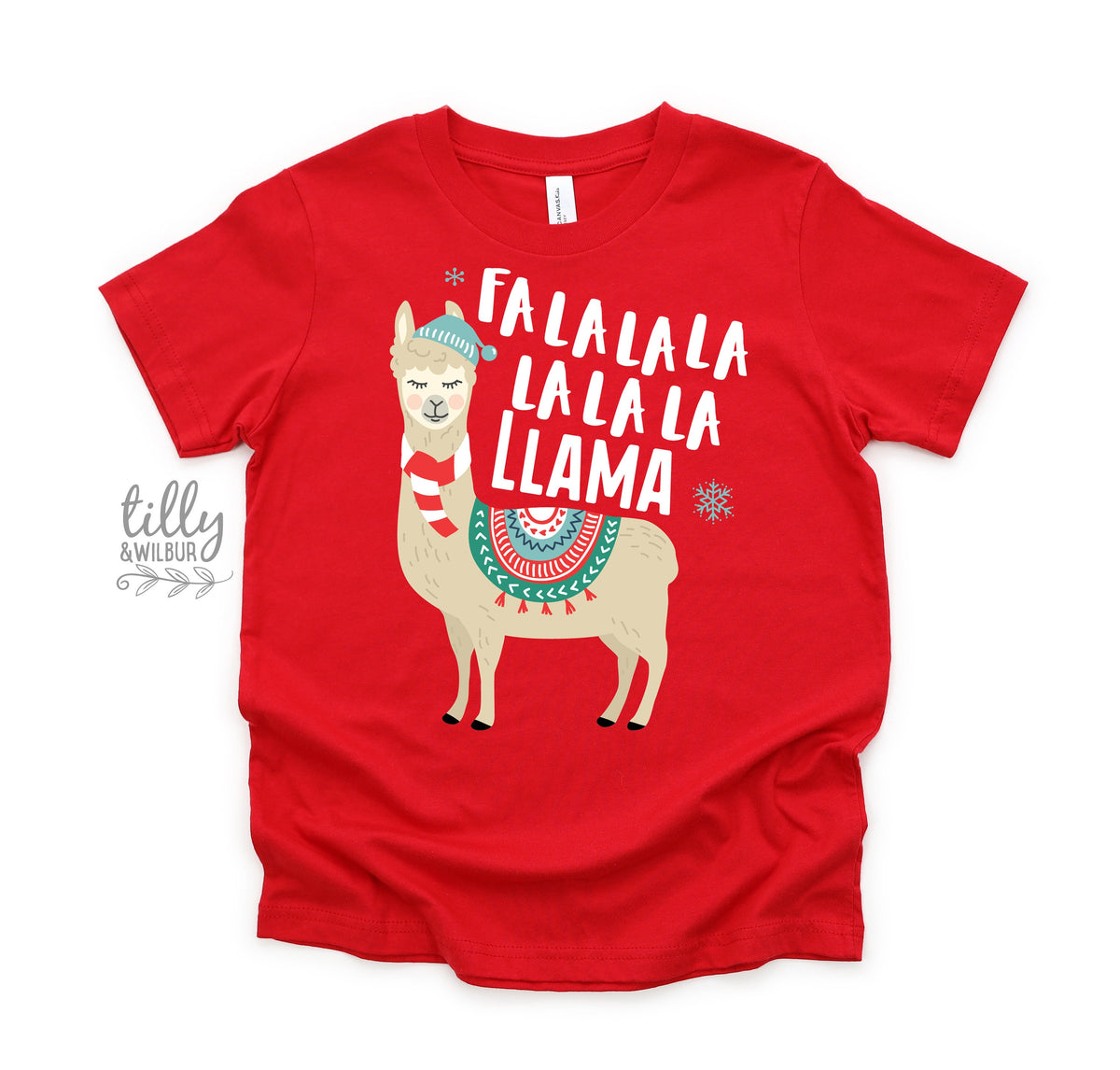 Fa La La La La La La Llama T-Shirt, Matching Family Christmas T-Shirts, Matching Christmas Shirts, Ugly Sweater Tees, Xmas Pajamas, Xmas Tee