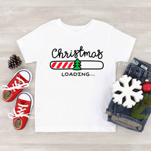 Christmas Loading T-Shirt, Funny Christmas T-Shirt, Funny Christmas Gift, Matching Family Christmas T-Shirts, Matching Christmas T-Shirts