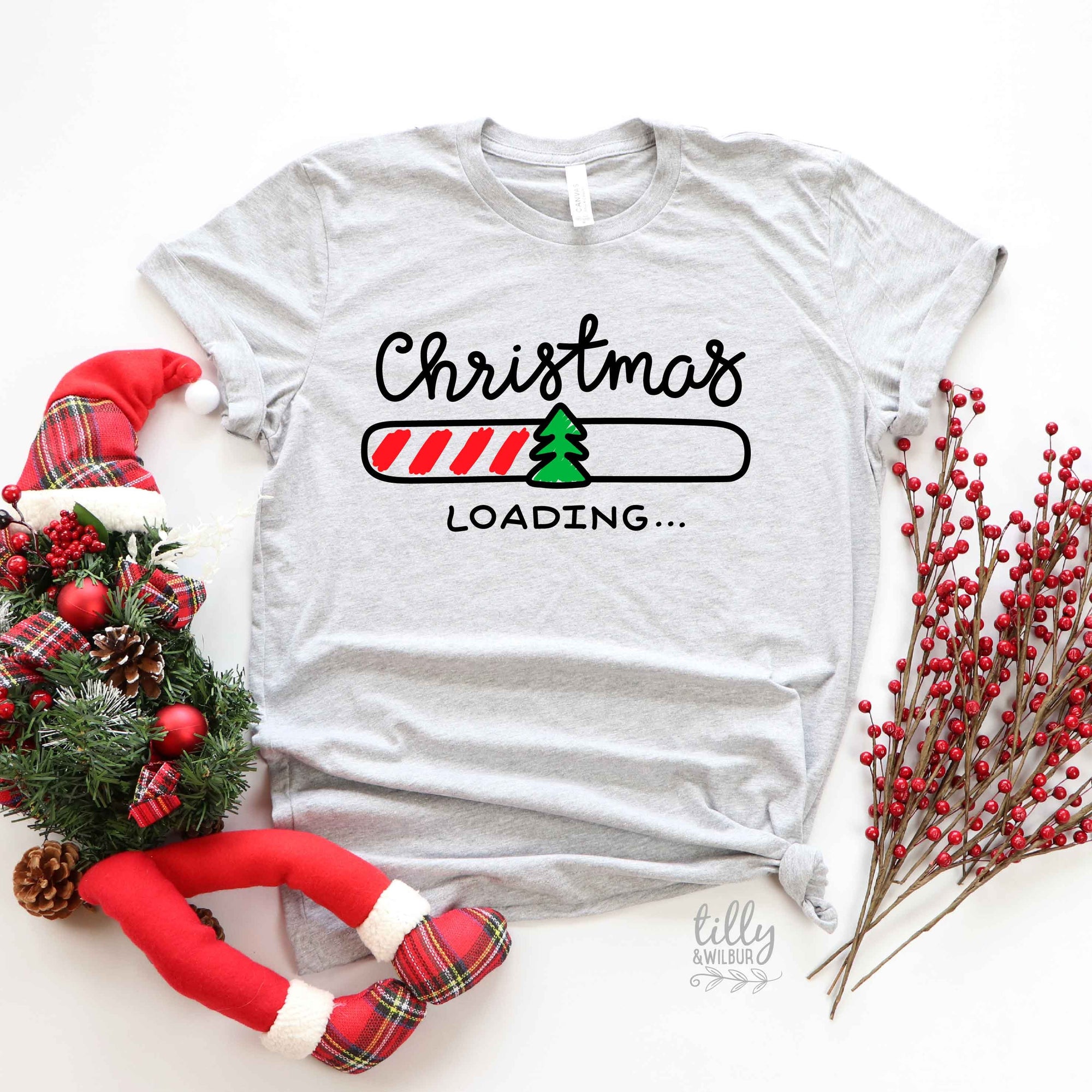 Christmas Loading T-Shirt, Funny Christmas T-Shirt, Funny Christmas Gift, Matching Family Christmas T-Shirts, Matching Christmas T-Shirts