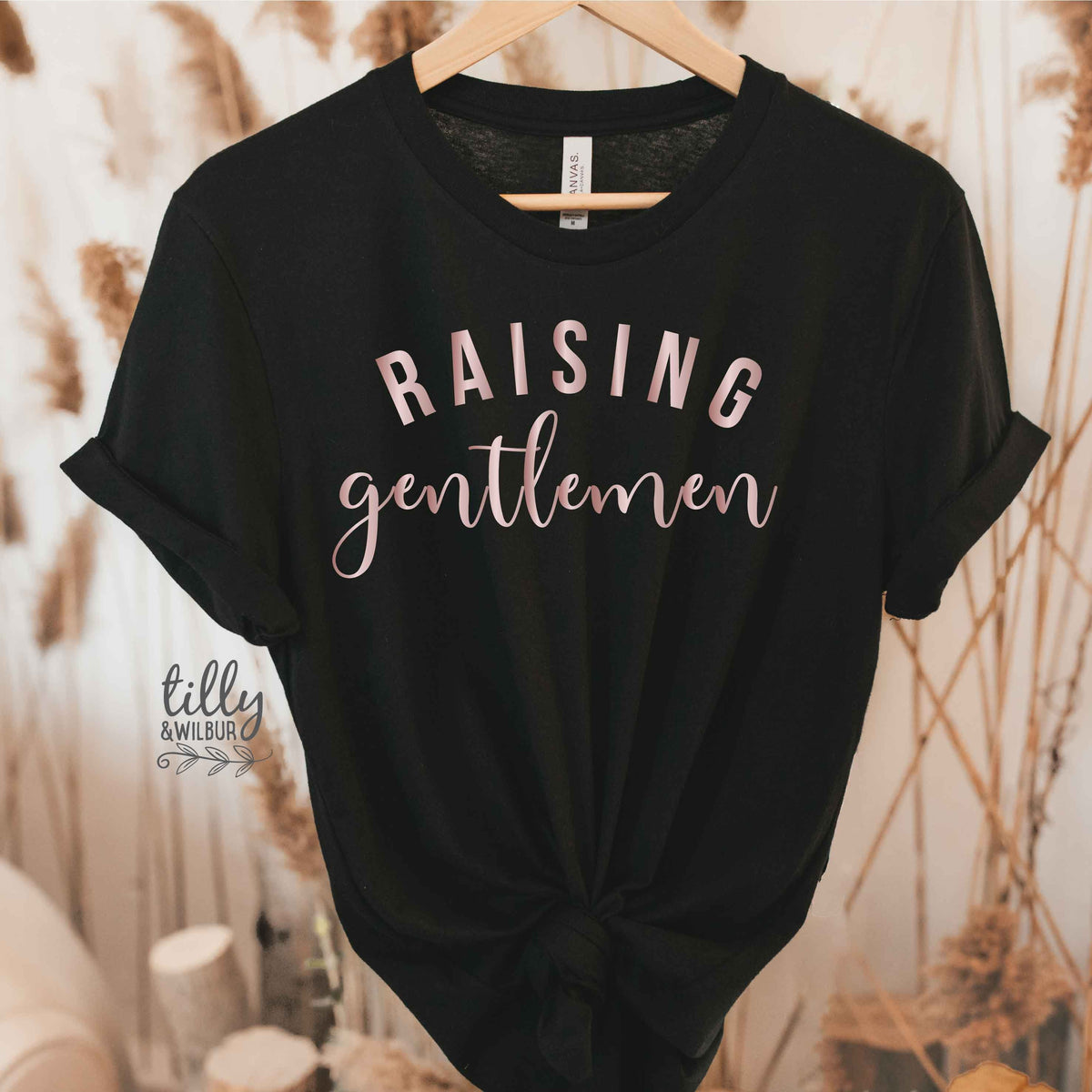 Raising Gentlemen T-Shirt, Mum of Boys T-Shirt, Boy Mama T-Shirt, Gift For Mum, Gift For New Mum, Boy Mum T-Shirt, Mum Of Boys Outnumbered
