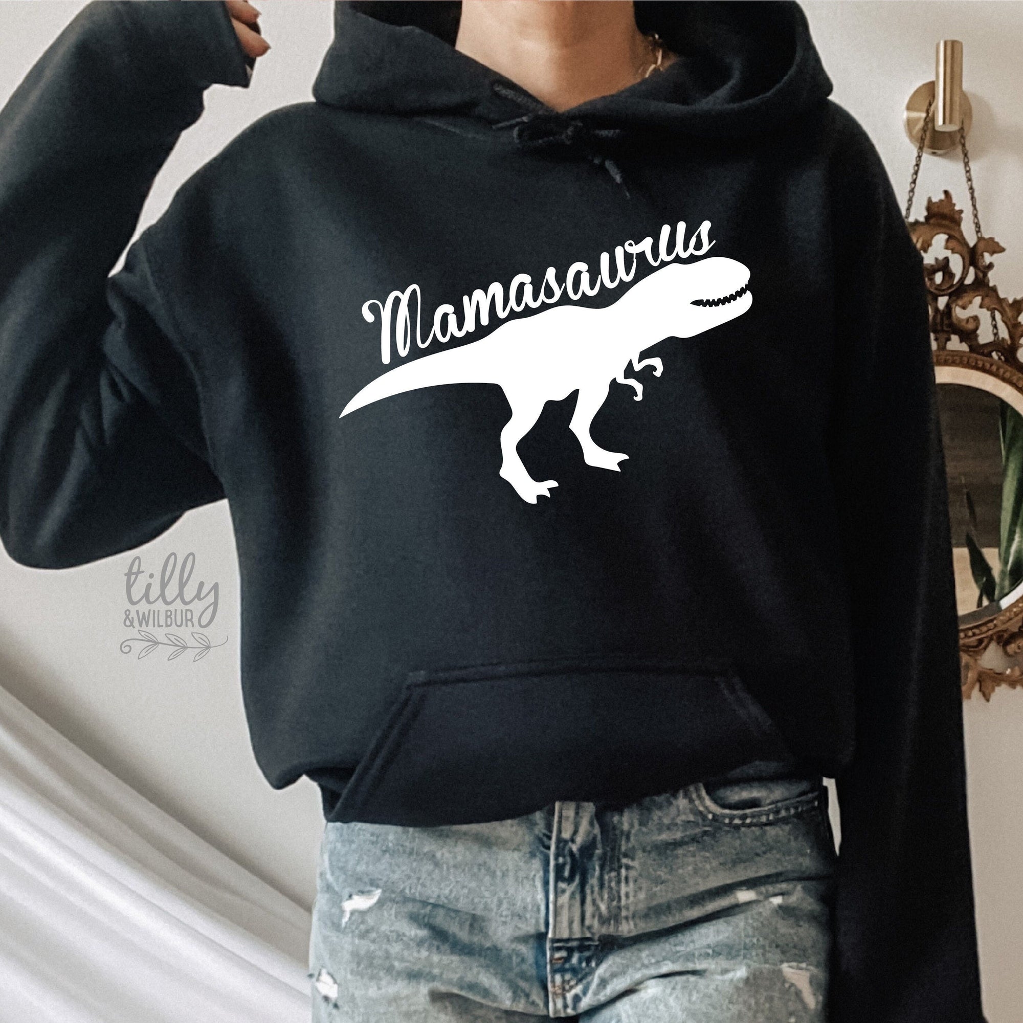 Mamasaurus T-Shirt, Mummasarus Hoodie, Dinosaur Jumper, Mother Dinosaur, Baby Shower Gift, Mum Gift, Mother&#39;s Day Gift, Mummy Dinosaur, Dino