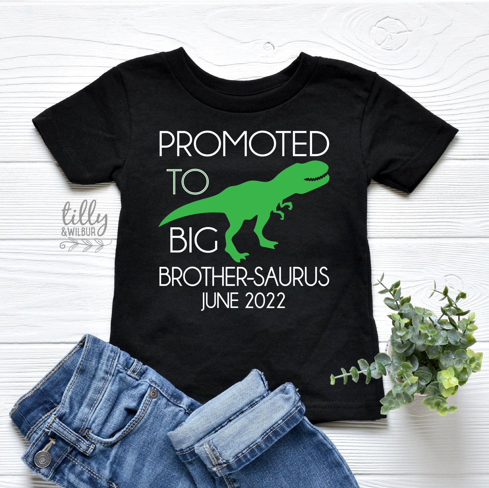 Big Brother T-Shirt, Promoted To Big Brother T-Shirt, Big Brothersaurus T-Shirt, Dinosaur T-Shirt, I&#39;m Going To Be A Big Brother T-Shirt