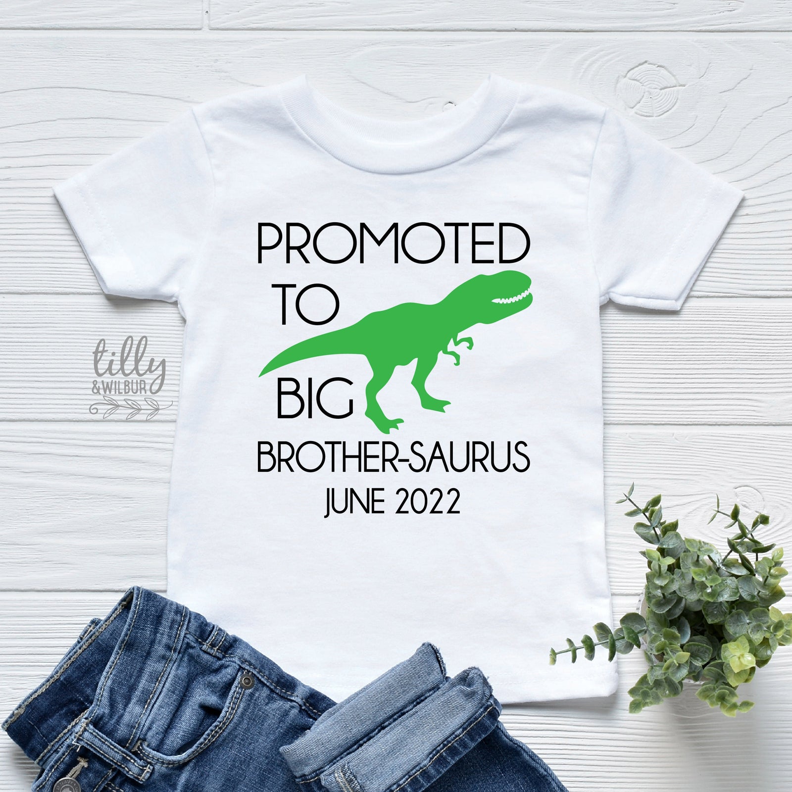 Big Brother T-Shirt, Promoted To Big Brother T-Shirt, Big Brothersaurus T-Shirt, Dinosaur T-Shirt, I&#39;m Going To Be A Big Brother T-Shirt