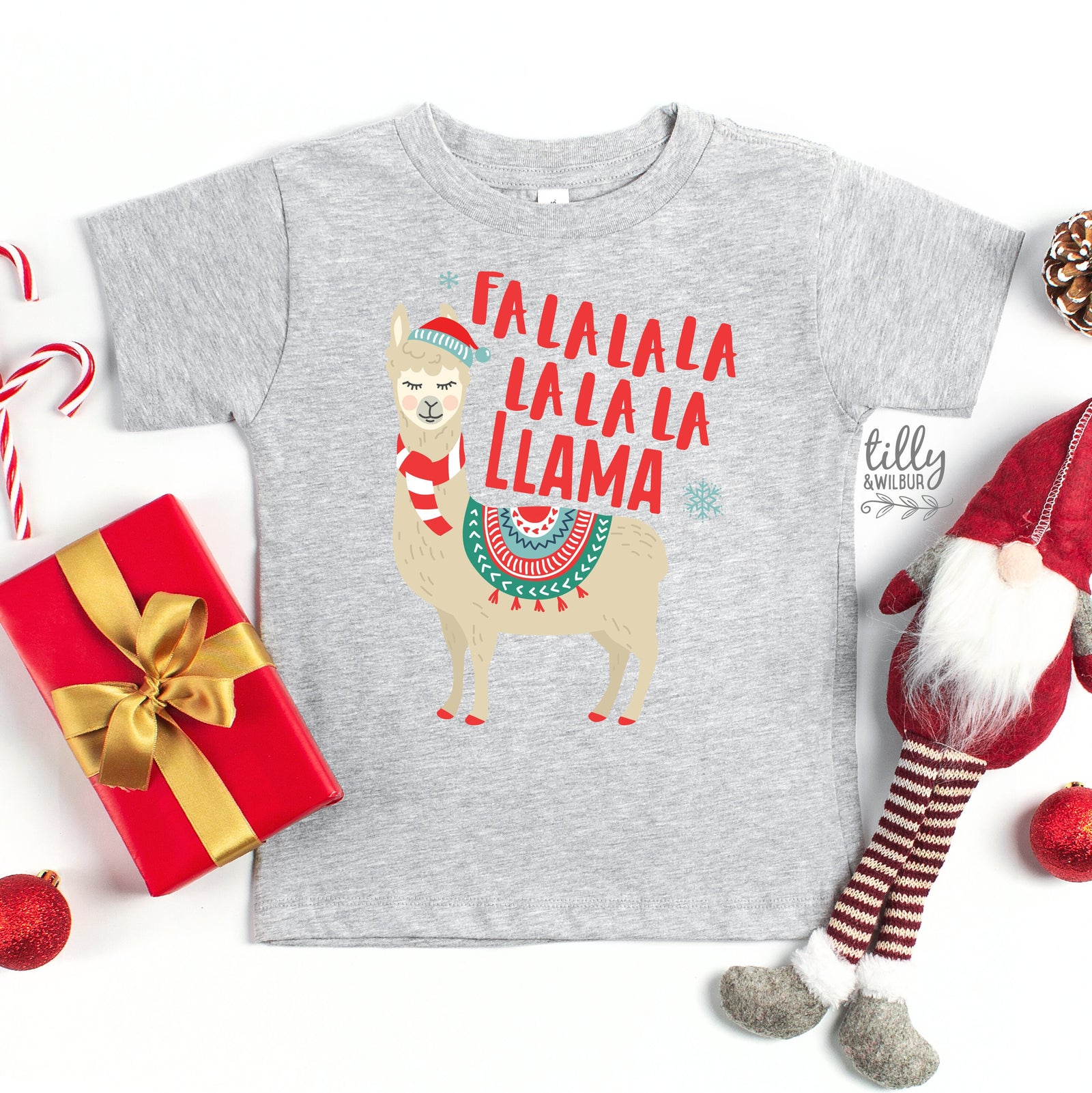 Fa La La La La La La Llama T-Shirt, Matching Family Christmas T-Shirts, Matching Christmas Shirts, Ugly Sweater Tees, Xmas Pajamas, Xmas Tee