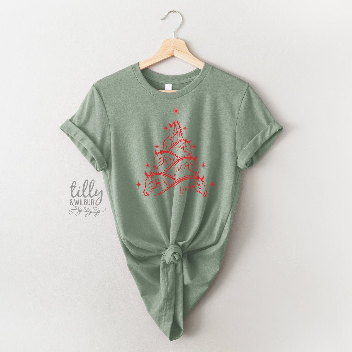 Horse Christmas T-Shirt, Horse Lover Christmas Gift, Christmas Horse T-Shirt, Equine Christmas Gift, Horse Christmas Gift, Horse Lover Tee