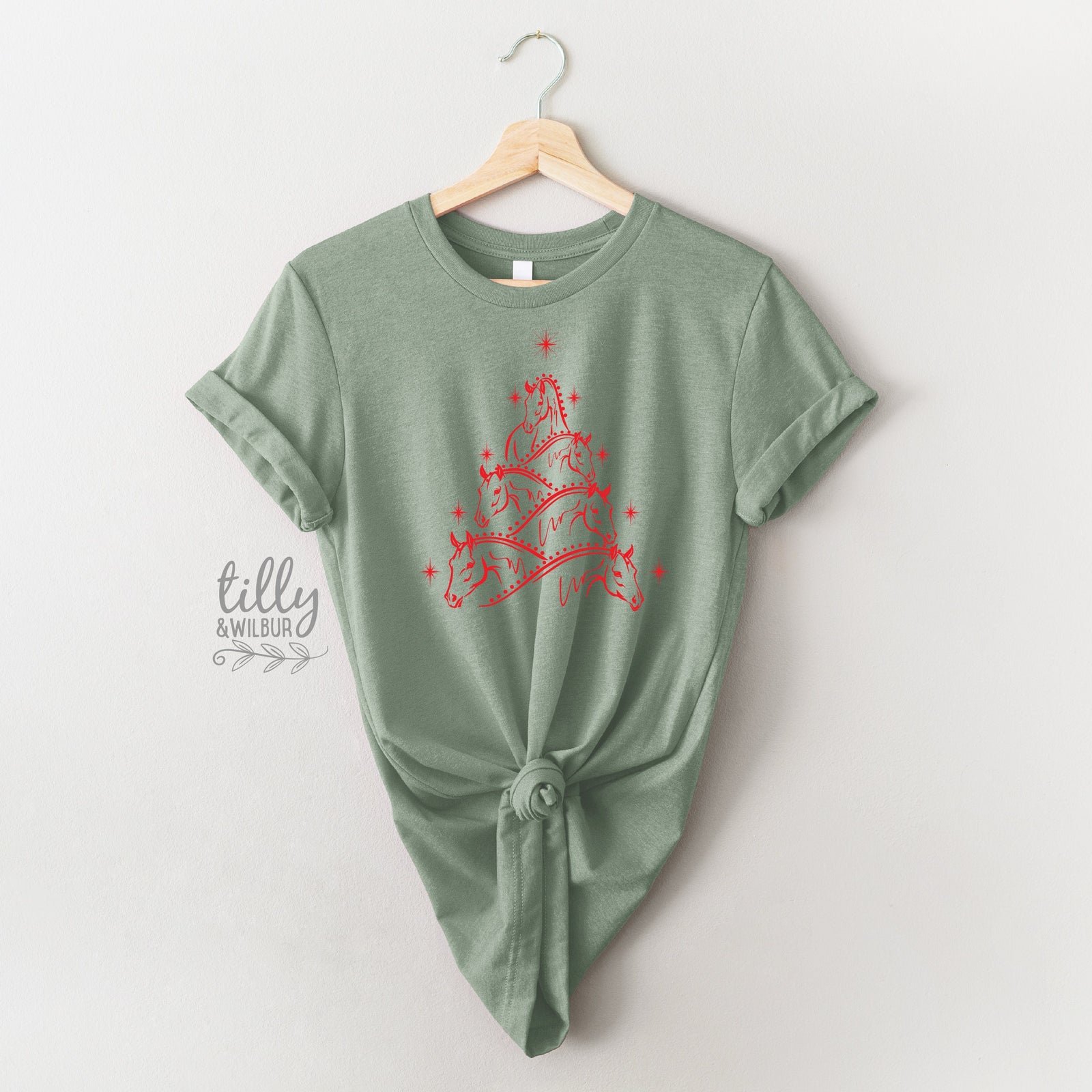 Horse Christmas T-Shirt, Horse Lover Christmas Gift, Christmas Horse T-Shirt, Equine Christmas Gift, Horse Christmas Gift, Horse Lover Tee