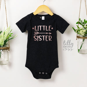 Little Sister Bodysuit, Little Sis Bodysuit, Lil Sister Bodysuit, Lil Sis Bodysuit, Newborn Gift, New Baby Sister Gift, Baby Shower Gift