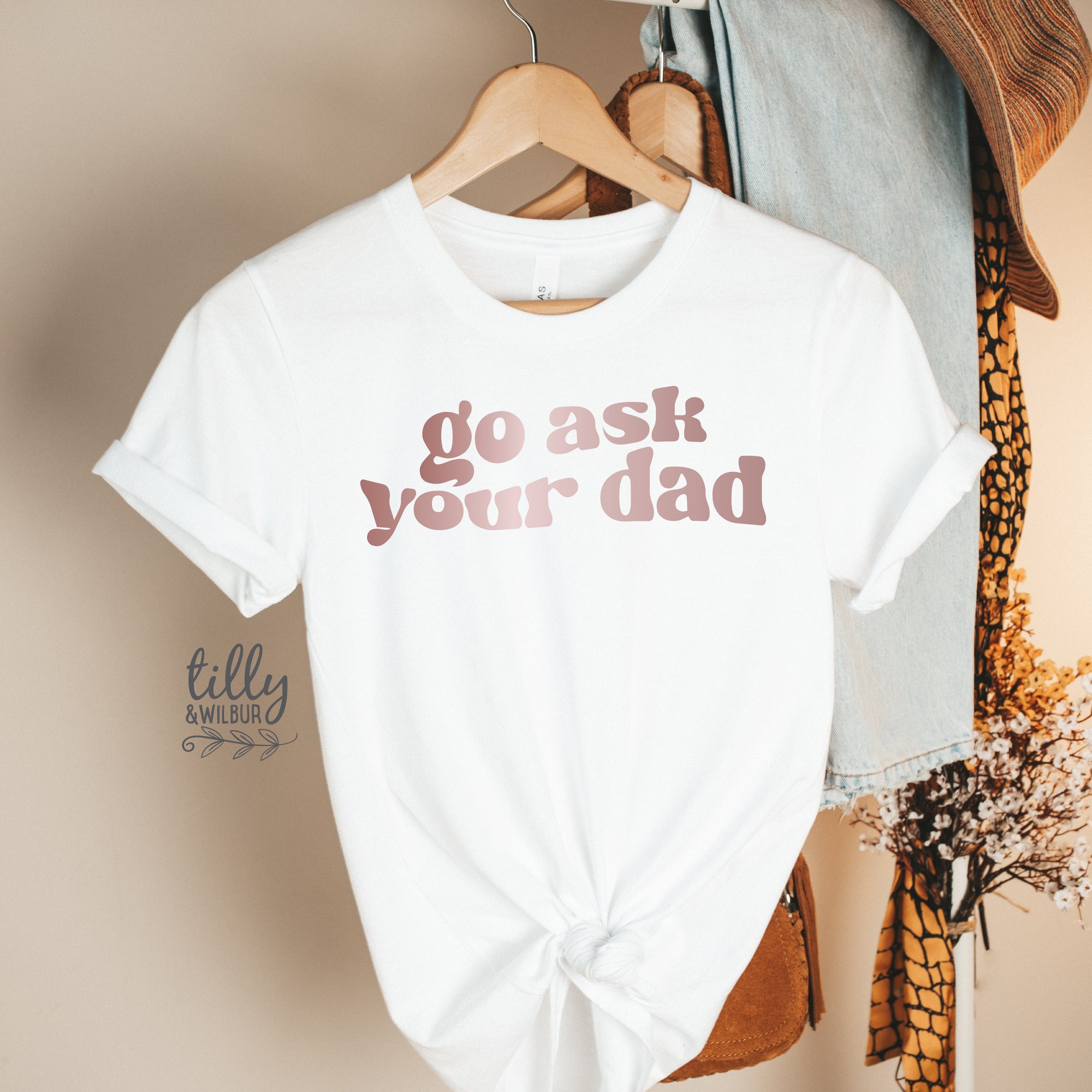 Go Ask Your Dad T-Shirt, Motherhood Is A Walk In The Park Women&#39;s T-Shirt, Funny Mum Tee, Mother&#39;s Day Gift, Mamasaurus Shirt, Gift For Her