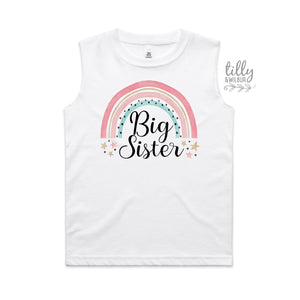 Big Sister Singlet, Big Sister Tank, Pregnancy Announcement Shirt, Big Sister Announcement, I&#39;m Going To Be A Big Sister Announcement Tee
