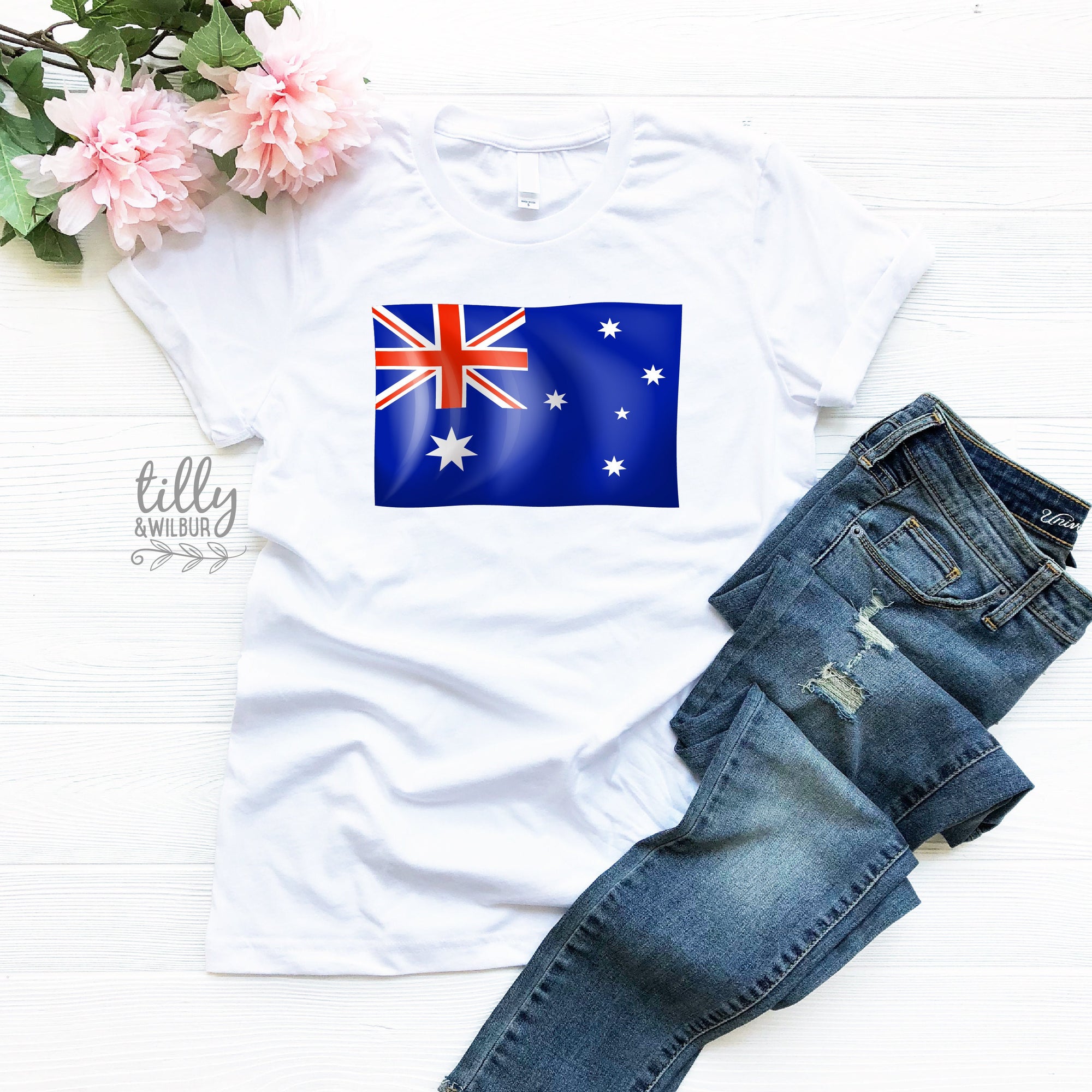 Australia Day Women's T-Shirt, Australia Day T-Shirt, Aussie Aussie Aussie, Australia Day Tee, Ladies Australia Day Gift, Australian Flag