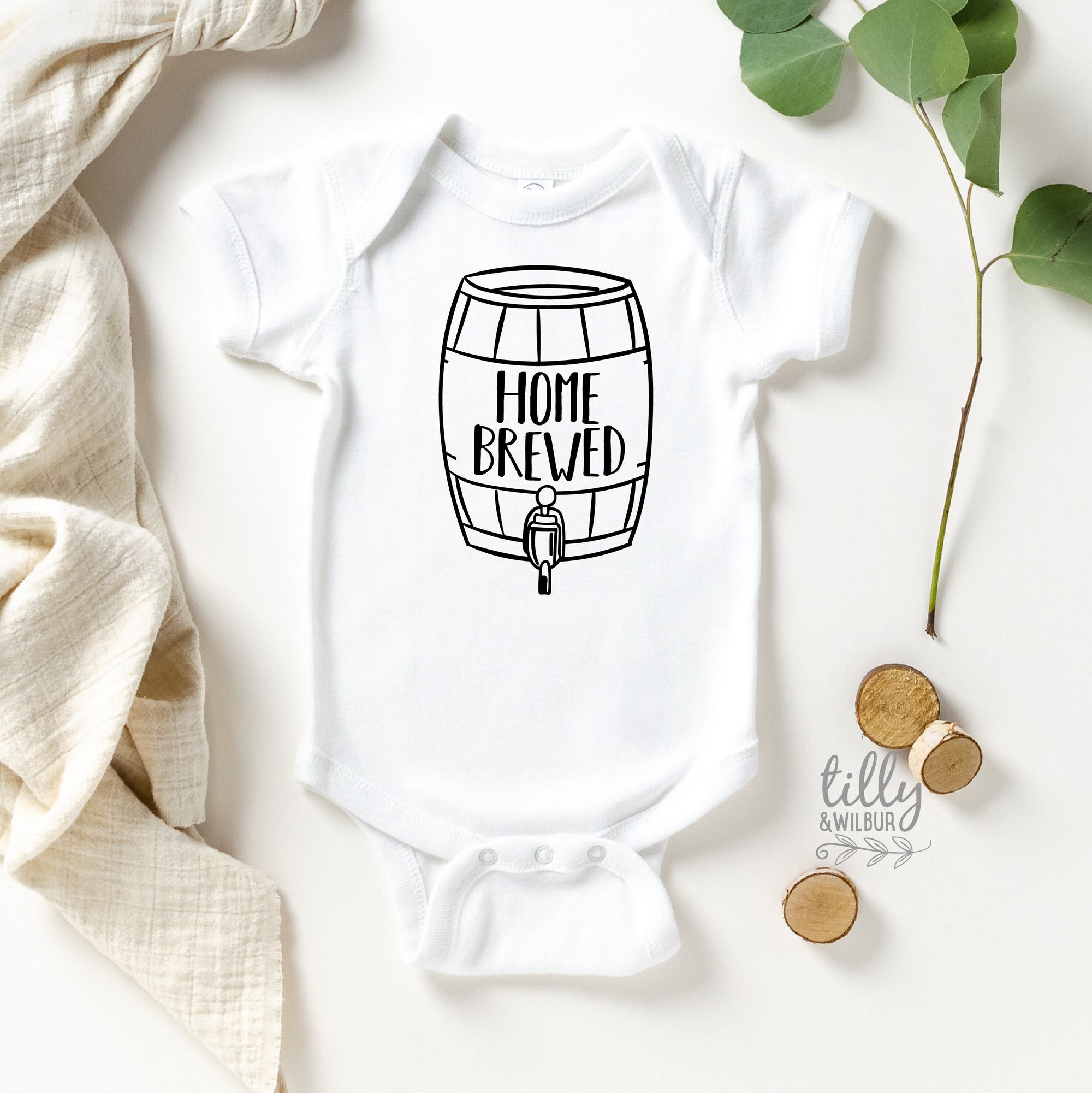 Home Brewed Bodysuit, Home Brewed Onesie, Locally Brewed Onesie, Home Brew Onesie, Funny Beer Pun Onesie, Drinking Pun Onesie, Newborn Gift