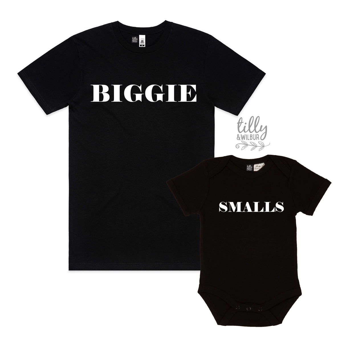 Biggie Smalls Father Son Matching Shirts, Matching Dad And Baby, Matching Dad And Kid, Father&amp;#39;s Day Gift, Newborn Gift, New Dad T-Shirt