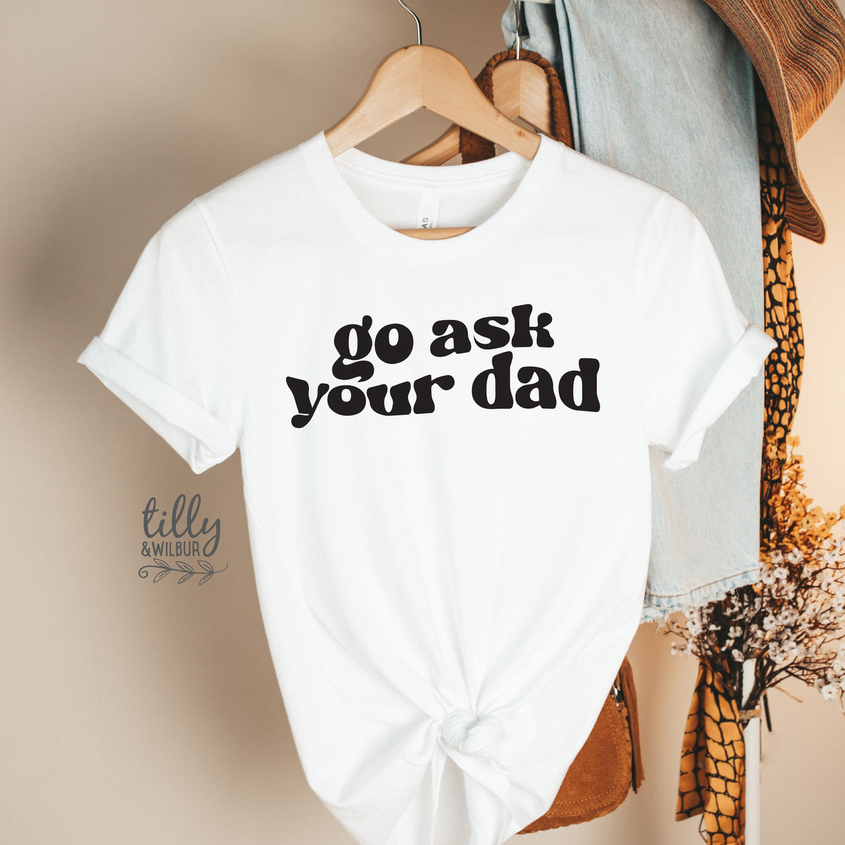 Go Ask Your Dad T-Shirt, Motherhood Is A Walk In The Park Women&amp;#39;s T-Shirt, Funny Mum Tee, Mother&amp;#39;s Day Gift, Mamasaurus Shirt, Gift For Her