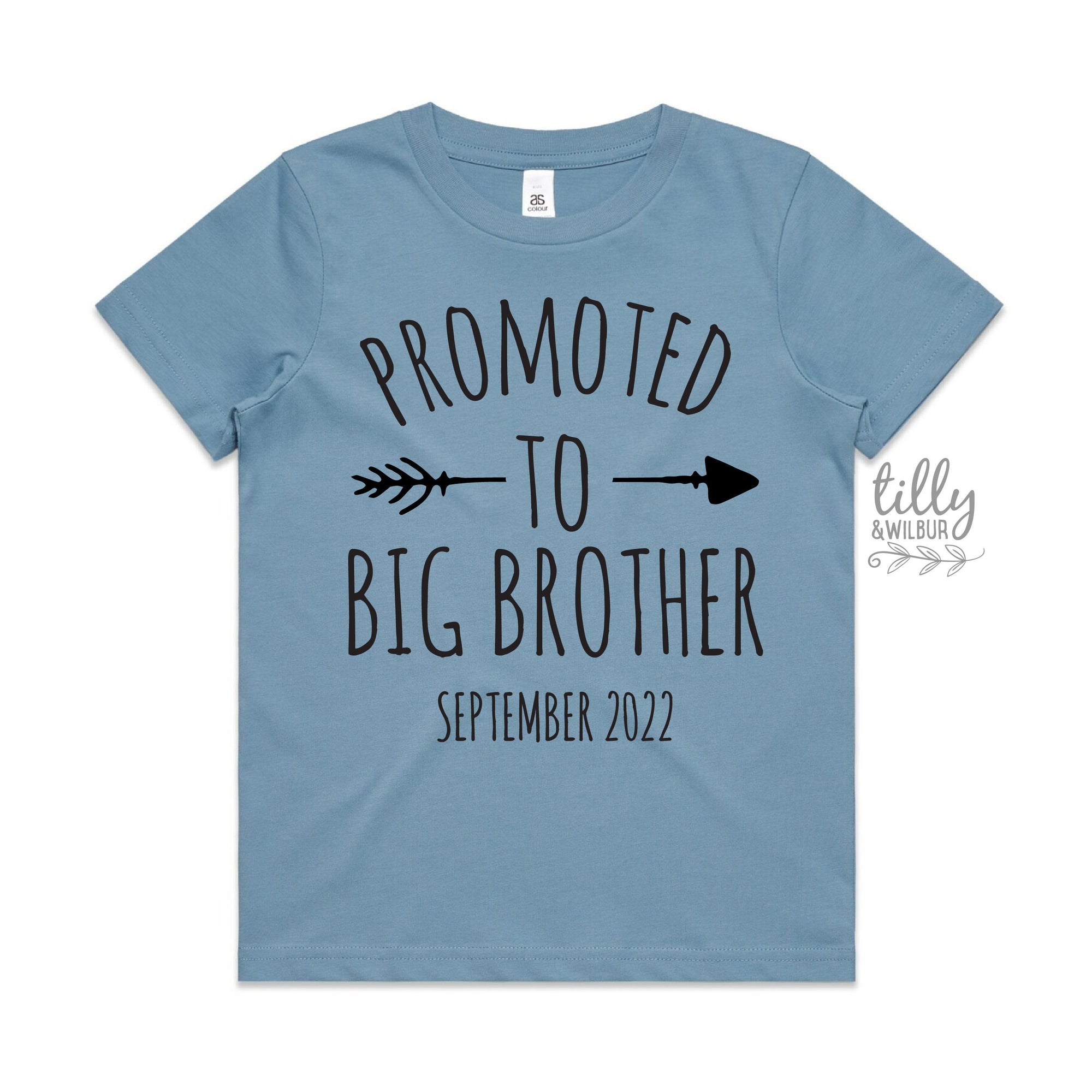 Promoted To Big Brother T-Shirt For Boys, Personalised Due Date, Big Brother Shirt, I&#39;m Going To Be A Big Brother, Pregnancy Announcement