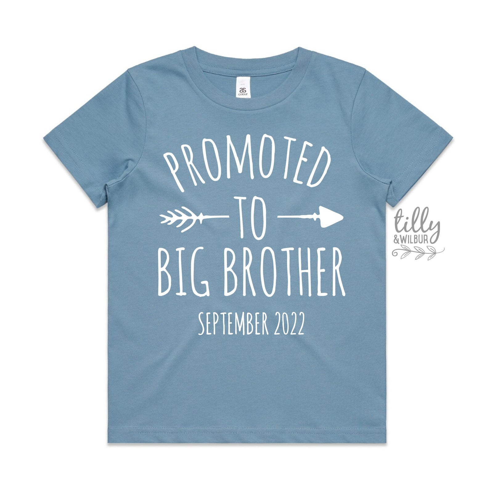 Promoted To Big Brother T-Shirt For Boys, Personalised Due Date, Big Brother Shirt, I&#39;m Going To Be A Big Brother, Pregnancy Announcement