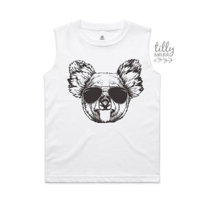 Koala In Sunglasses Singlet, Australian Gift, Australiana Gift, Koala Gift, Aussie Overseas Gift, Overseas Gift, Boy&#39;s Koala T-Shirt, Kid&#39;s