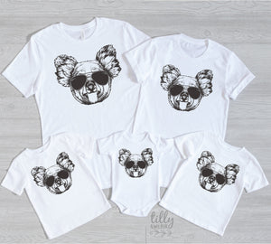 Koala In Sunglasses Matching Family T-Shirts, Australian Gift, Koala Gift, Aussie Overseas Gift, Overseas Gift, Koala Onesie, Koala T-Shirt