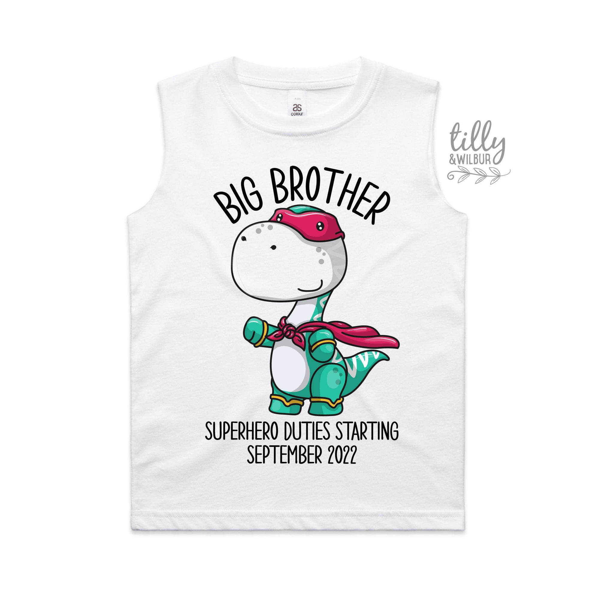 Big Brother Singlet, Promoted To Big Brother Tank, Big Brother Shirt, I&#39;m Going To Be A Big Brother, Pregnancy Announcement, Dinosaur Design