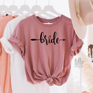 Bride Women&#39;s T-Shirt, Wedding Gift, Wedding Party, Bridal Party, Newlywed, His and Hers, Bride T-Shirt, Hens Night, Bride-To-Be, Bride Tee