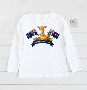 Happy Australia Day Kids T-Shirt, Australia Day T-Shirt, Aussie Aussie Aussie, Australia Day Kids Tee, Kids Australia Day Gift, Aussie Shirt