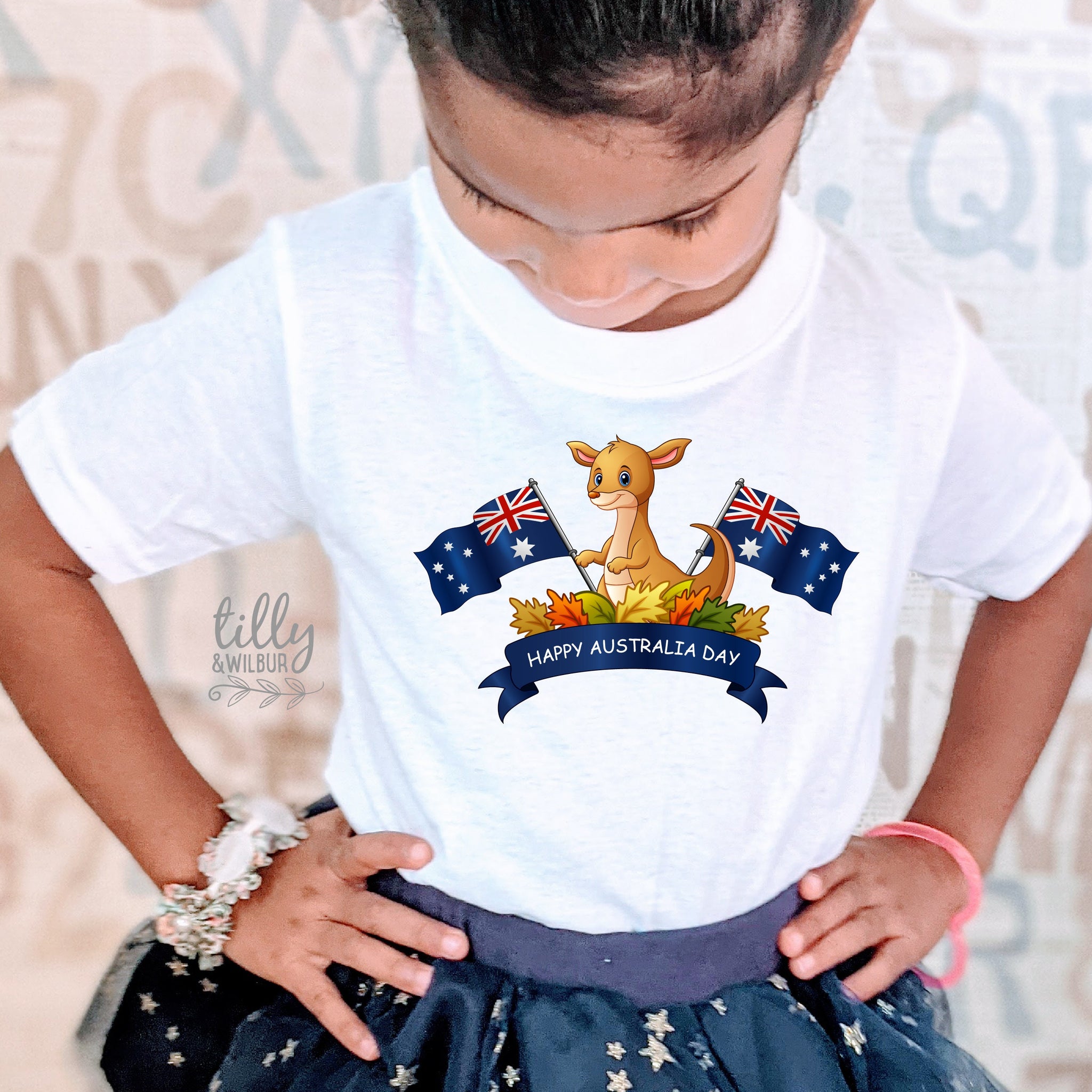 Happy Australia Day Kids T Shirt Tilly Wilbur