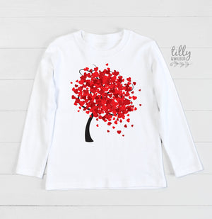 Love Heart Tree T-Shirt, Love Tree T-Shirt, Valentine&#39;s Day Tank, Daughter Gift, Valentine&#39;s Day T-Shirt, Valentine&#39;s Day Gift, Girl Gift