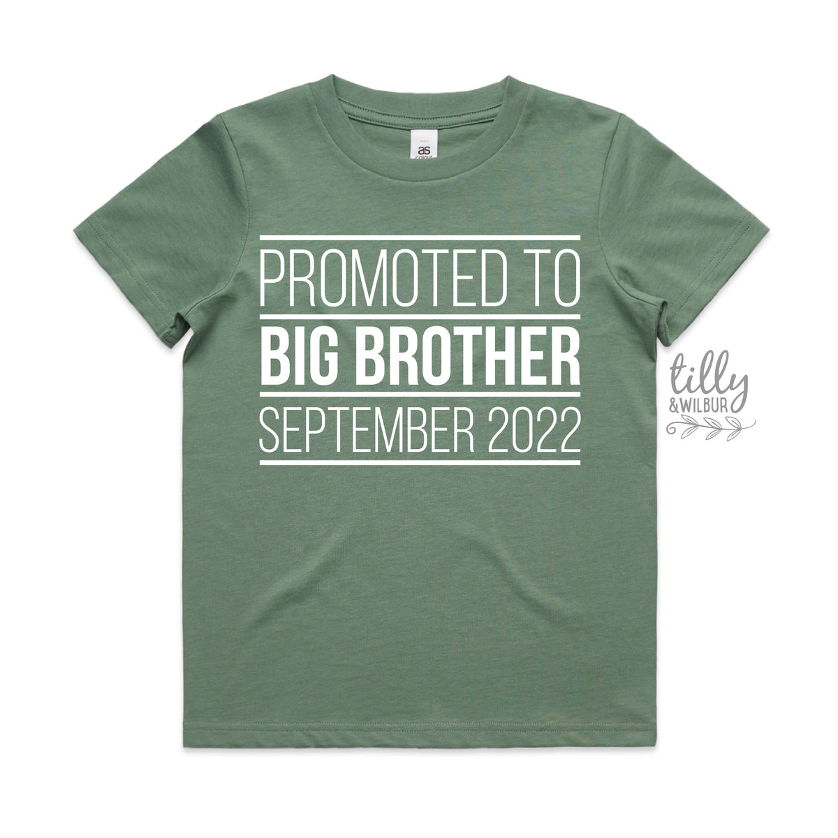 Promoted To Big Big Brother T-Shirt, I&amp;#39;m Going To Be A Big Brother T-Shirt, Personalised Pregnancy Announcement T-Shirt, Sibling T-Shirt