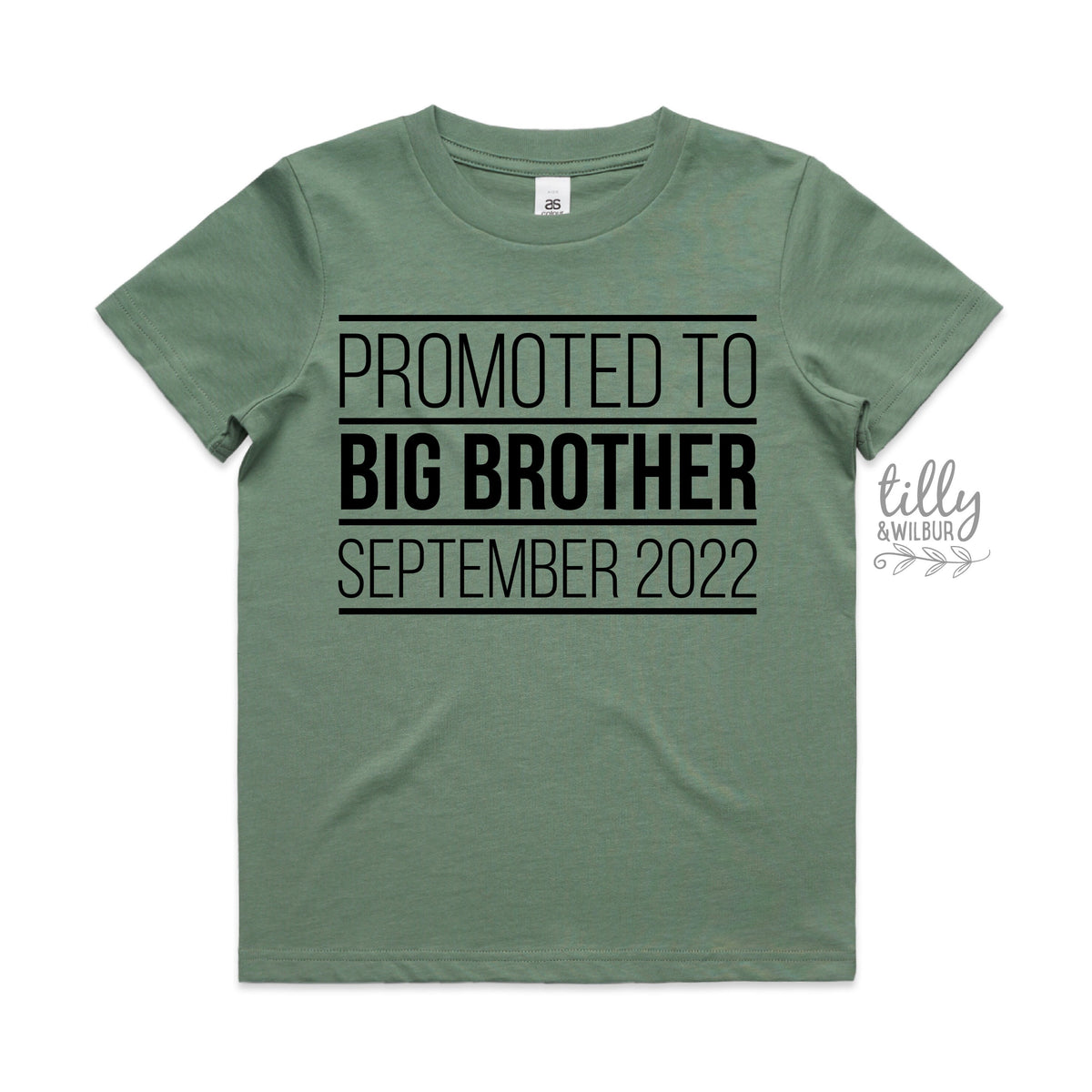 Promoted To Big Big Brother T-Shirt, I&#39;m Going To Be A Big Brother T-Shirt, Personalised Pregnancy Announcement T-Shirt, Sibling T-Shirt