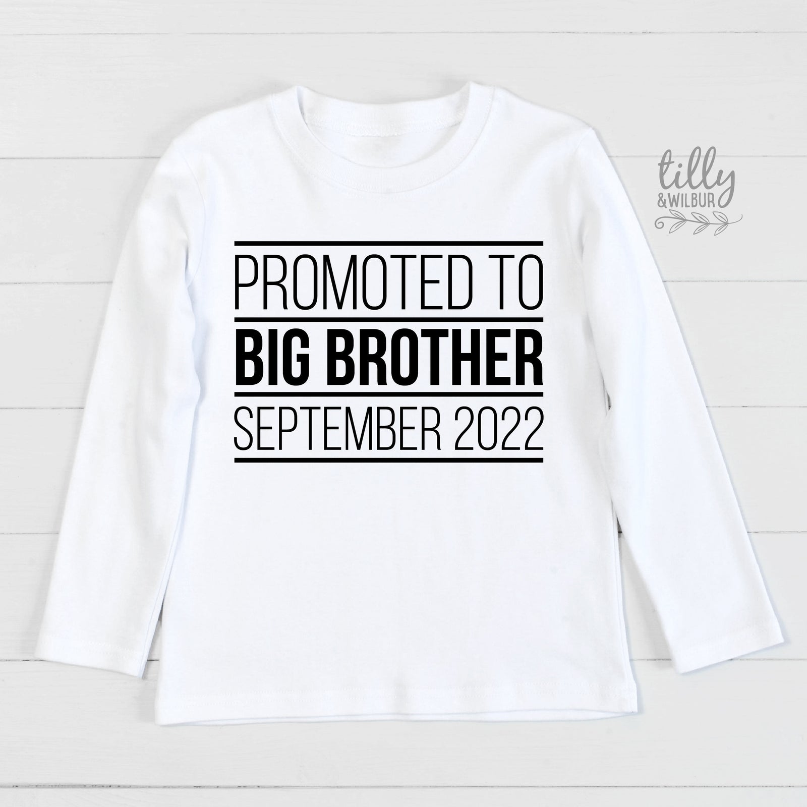 Promoted To Big Big Brother T-Shirt, I'm Going To Be A Big Brother T-Shirt, Personalised Pregnancy Announcement T-Shirt, Sibling T-Shirt