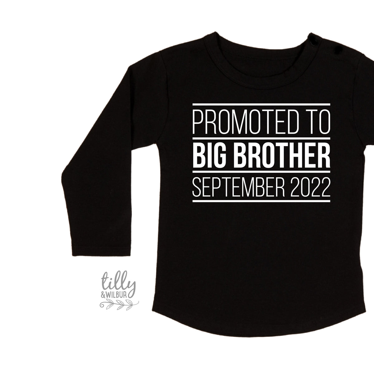 Promoted To Big Big Brother T-Shirt, I&amp;#39;m Going To Be A Big Brother T-Shirt, Personalised Pregnancy Announcement T-Shirt, Sibling T-Shirt
