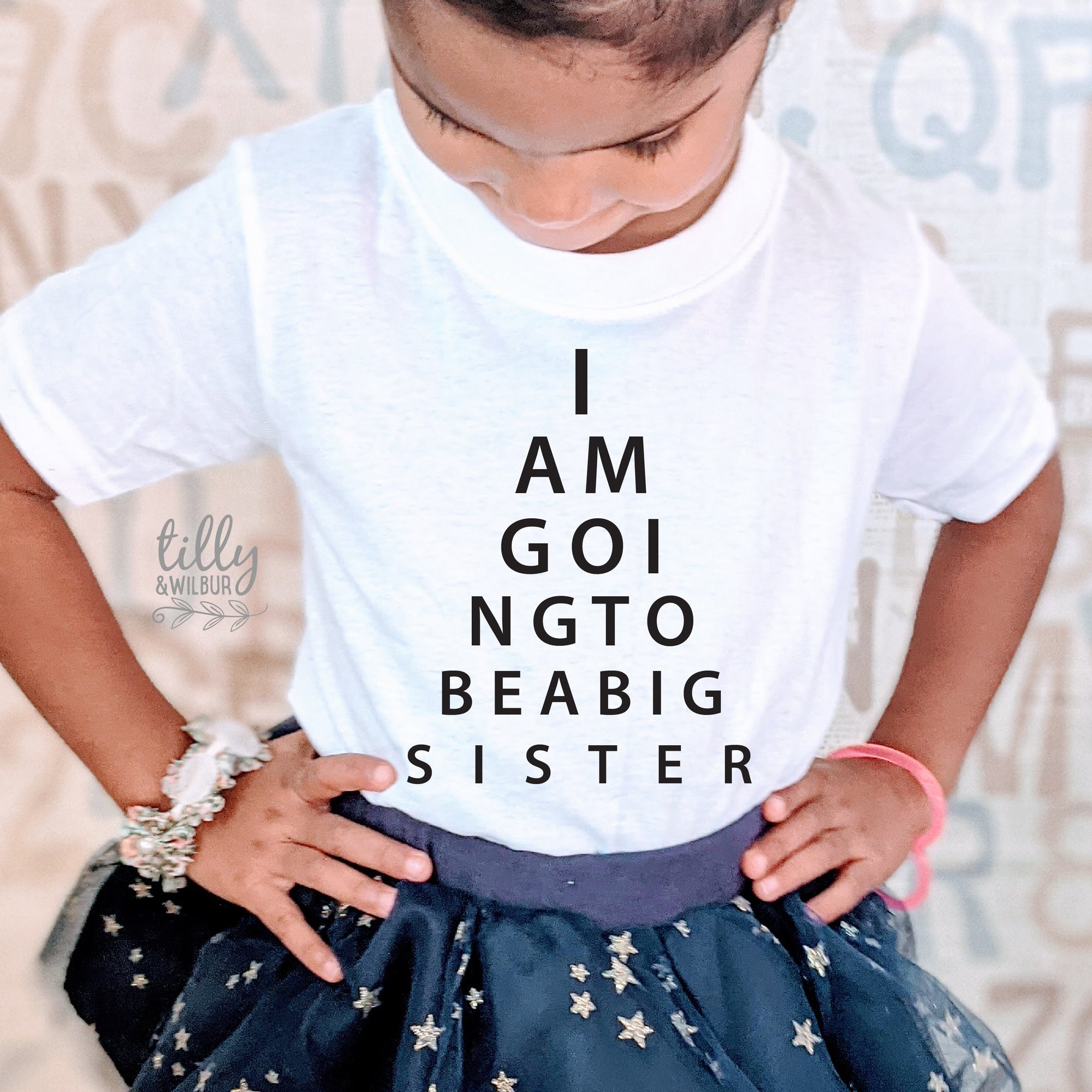 I Am Going To Be A Big Sister Eye Test T-Shirt, Eye Test Sister Shirt, I'm Going To Be A Big Sister Shirt, Pregnancy Announcement, Big Sis